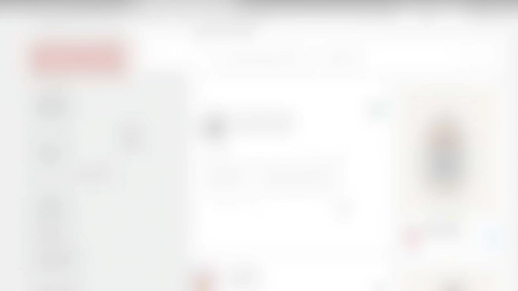 Filtermenu aan de zijkant van een productpagina met opties voor prijs, kleur en maat