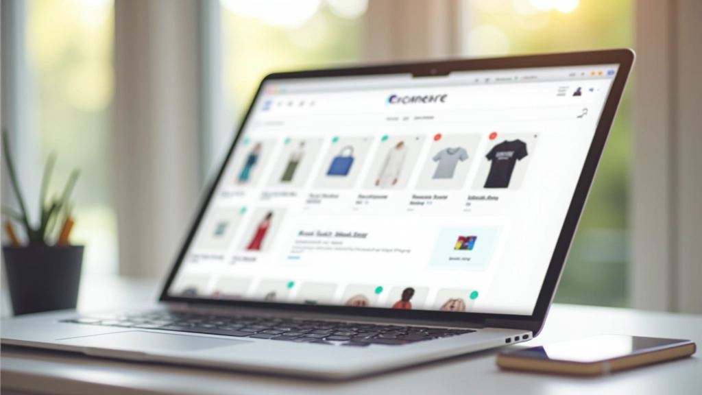 Moderne e-commerce website interface met productafbeelding en winkelwagen elementen